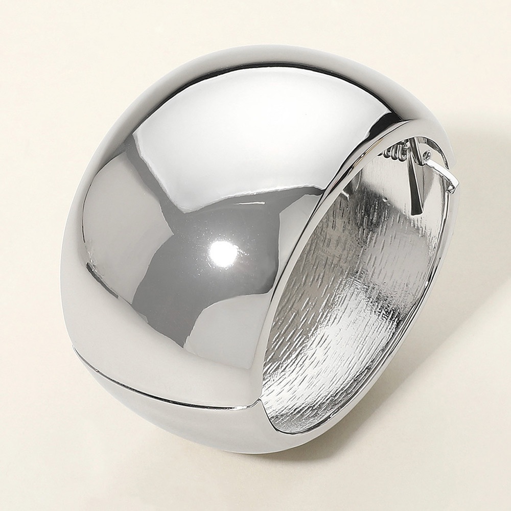 Silver Dome Hinge Bracelet - Women's Jewelry